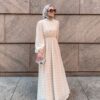 eva-maxi-dress-embossed-dots-niswa-fashion Maxxi Dress for Muslim Women