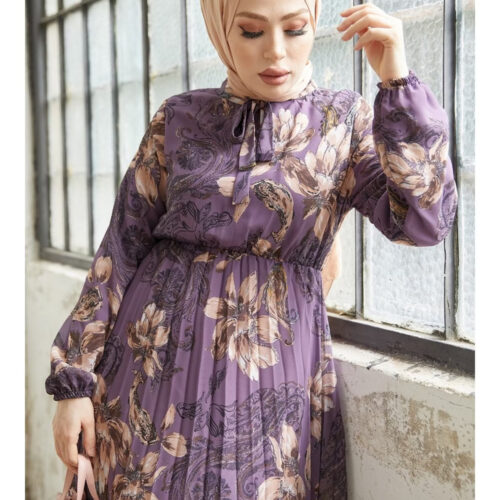 Purple - Modest Dress - In Style